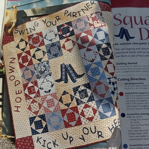 Quilt Magazine December January 2008 Quilting Square Dance Quilt Pattern - Picture 3 of 5